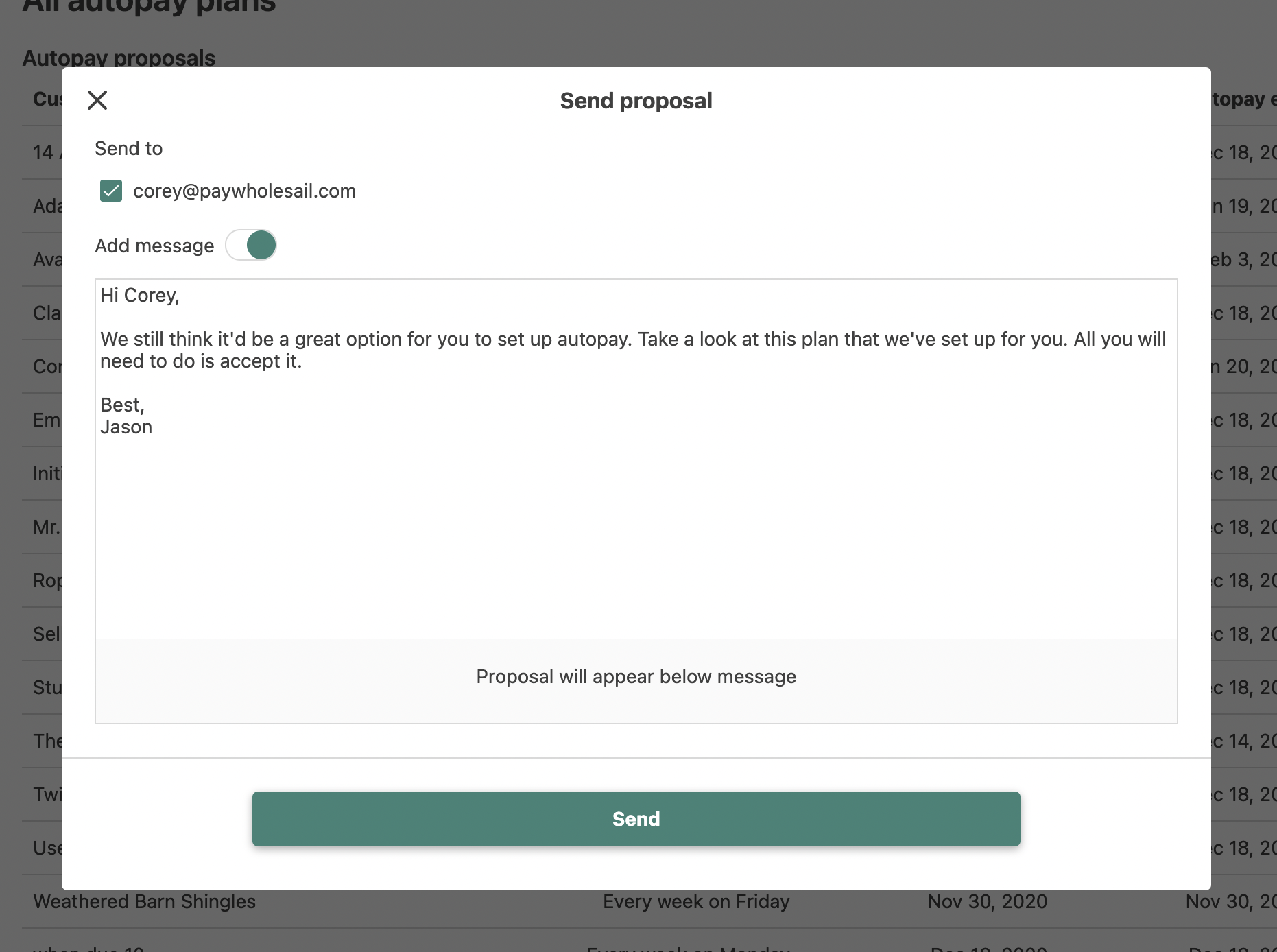 How to see all customers on Autopay Wholesail Help